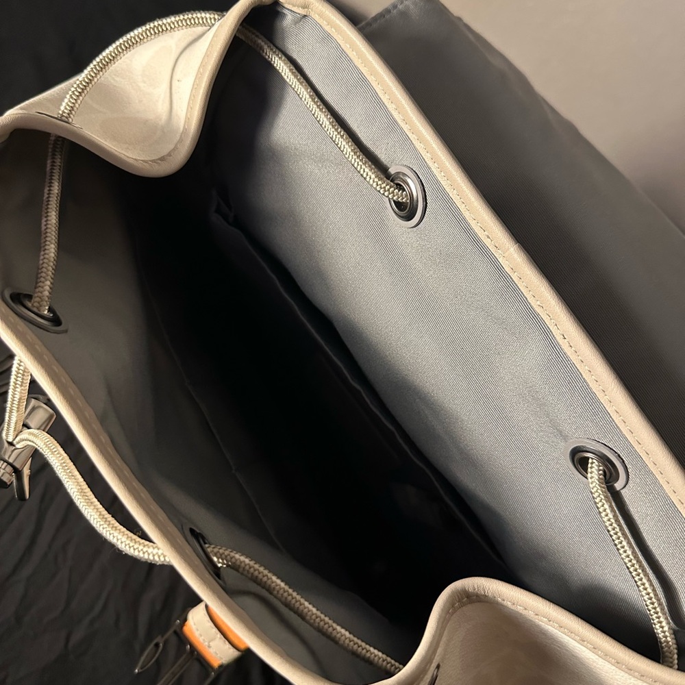 Coach Men's Gray and Orange Backpack - Picture 9 of 10